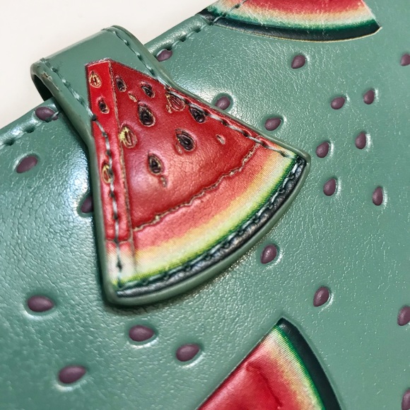 SOLD- Cute Shagwear Green Watermelon Wallet - Picture 4 of 5
